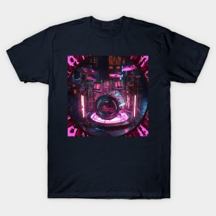 Pink CyberPunk Drumset T-Shirt